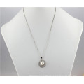 Traditional Freshwater Pearl Pendant Necklace Sterling Silver